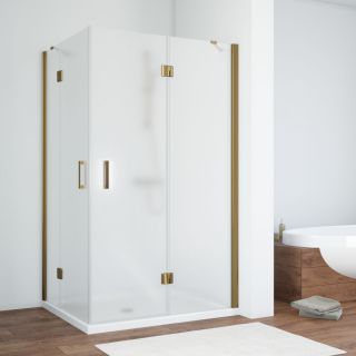 Душевой уголок Vegas Glass AFA-F 120х90 05 10 R, профиль бронзовый, стекло матовое