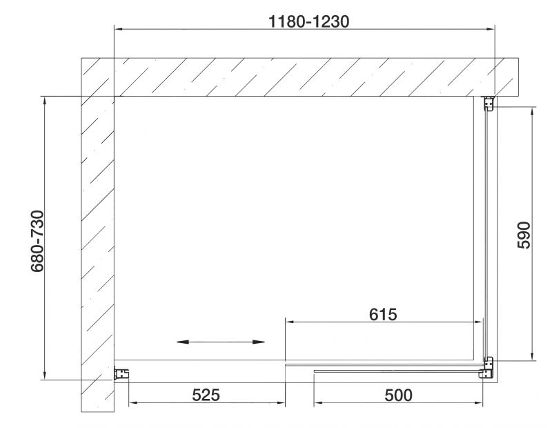 Душевой уголок Vegas Glass ZP+ZPV 120*70 08 02