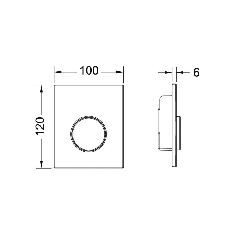 Клавиша смыва для писсуара TECEloop Urinal 9242600 белая