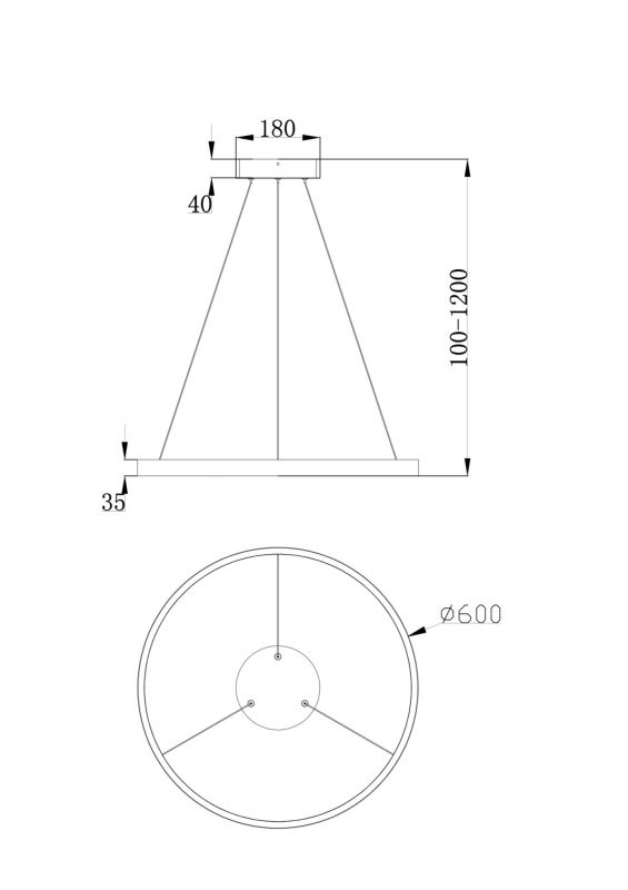 Подвесной светильник Maytoni Rim MOD058PL-L32W4K фото 6