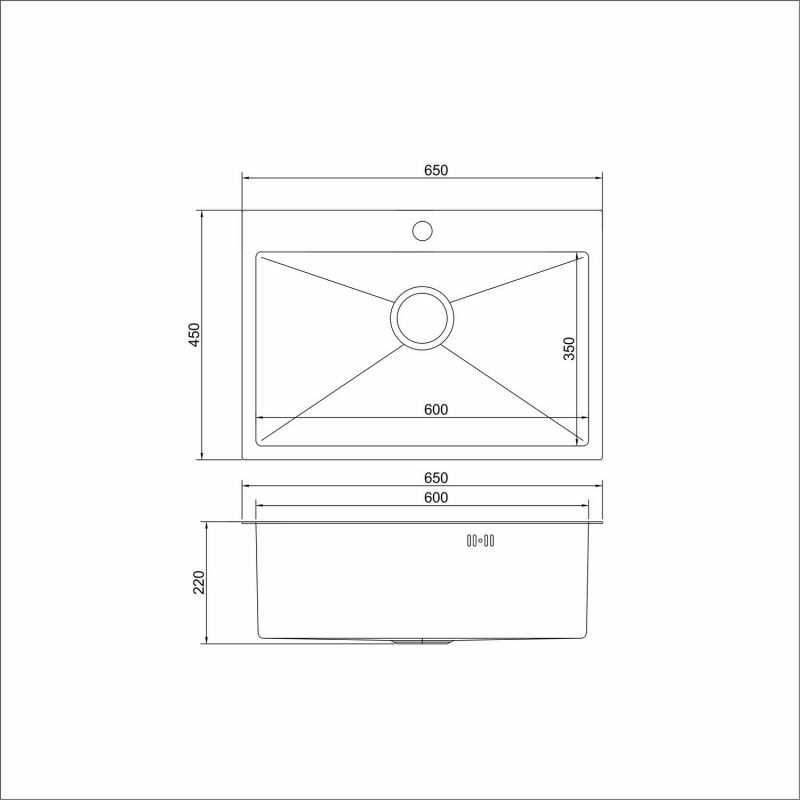 Кухонная мойка Mixline PRO 547238 черный графит