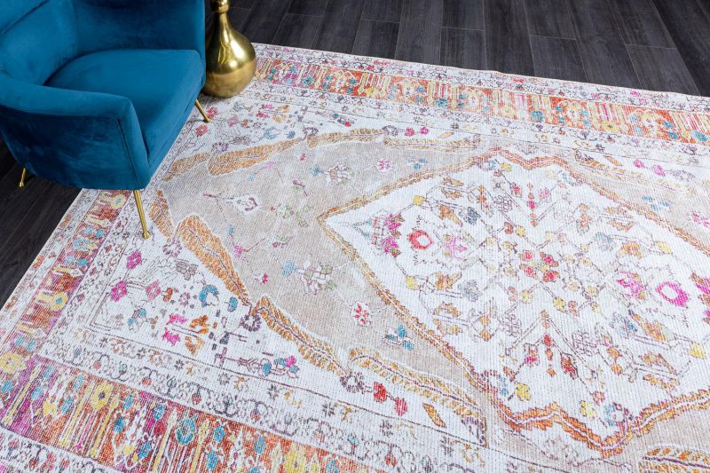 Турецкий ковер из хлопка, полиэстера и вискозы Carpet «PANORAMA» HDJ3556-08 160 x 230 см фото 10