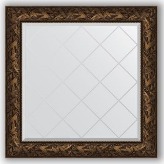 Зеркало с гравировкой в багетной раме 89x89 Evoform EXCLUSIVE-G BY 4330 византия бронза