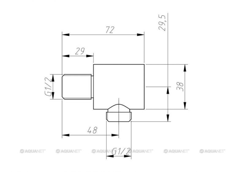 Шланговое подключение для душа Aquanet Steel AF210-92S 00225489 сатин