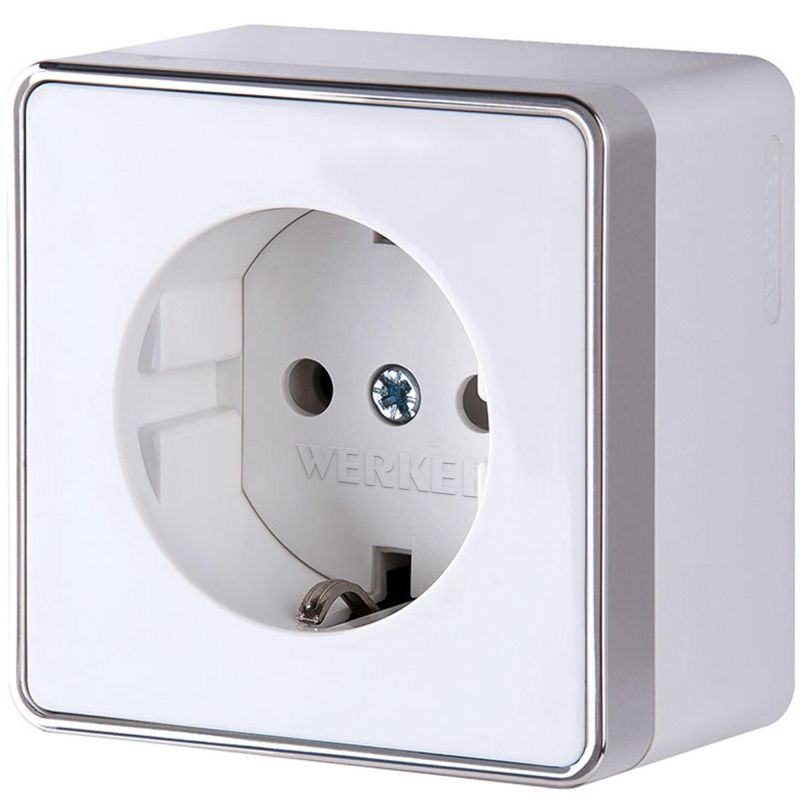 Розетка с заземлением Gallant (белая) Werkel W5071001 фото 1