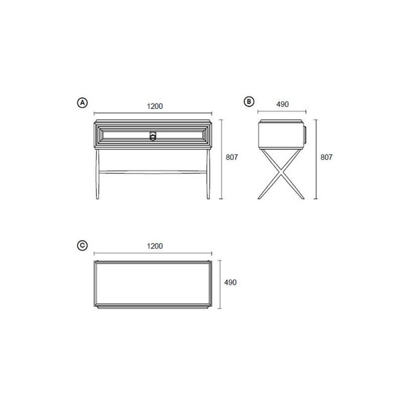 Туалетный столик Enza Home Elegante BD-1715653