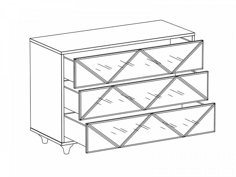 Комод Cloud ОГОГО Обстановочка белый BD-1754086