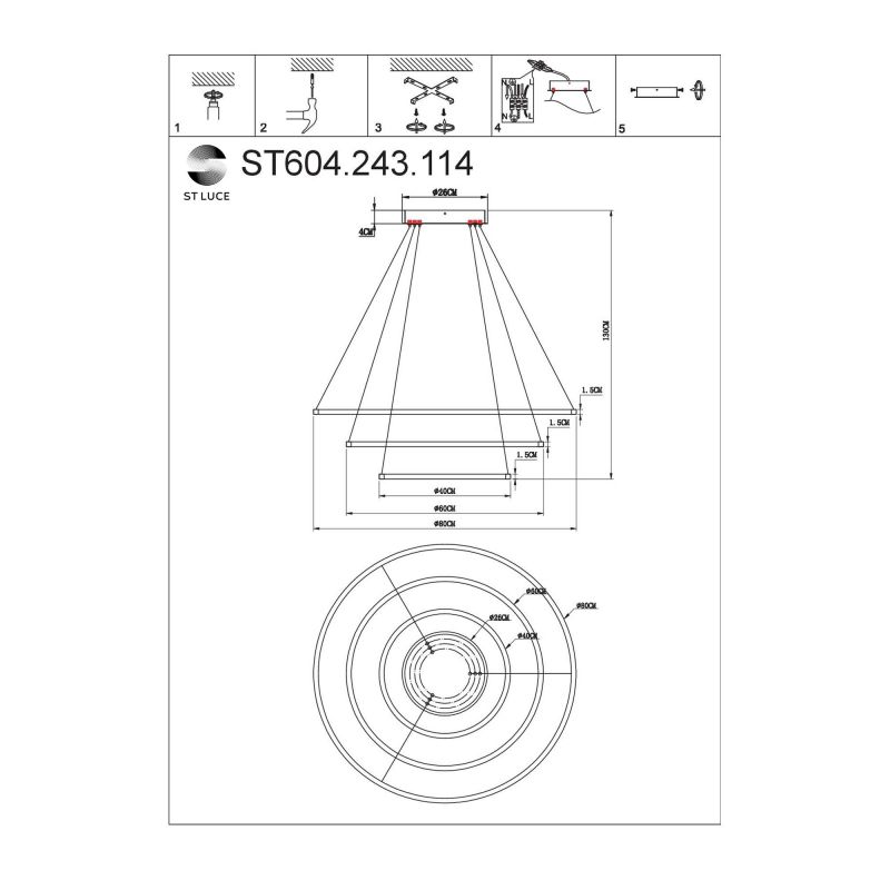 Подвесной светильник ST Luce ST604 OUT ST604.243.114