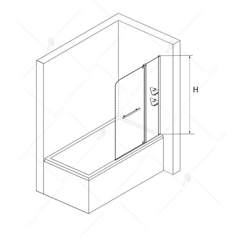 Ограждение на ванну RGW Screens SC-04 03110411-11 110 см