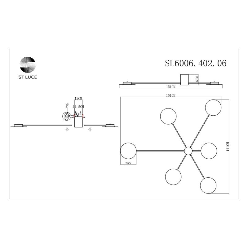 Светильник потолочный ST Luce Tondo SL6006.402.06