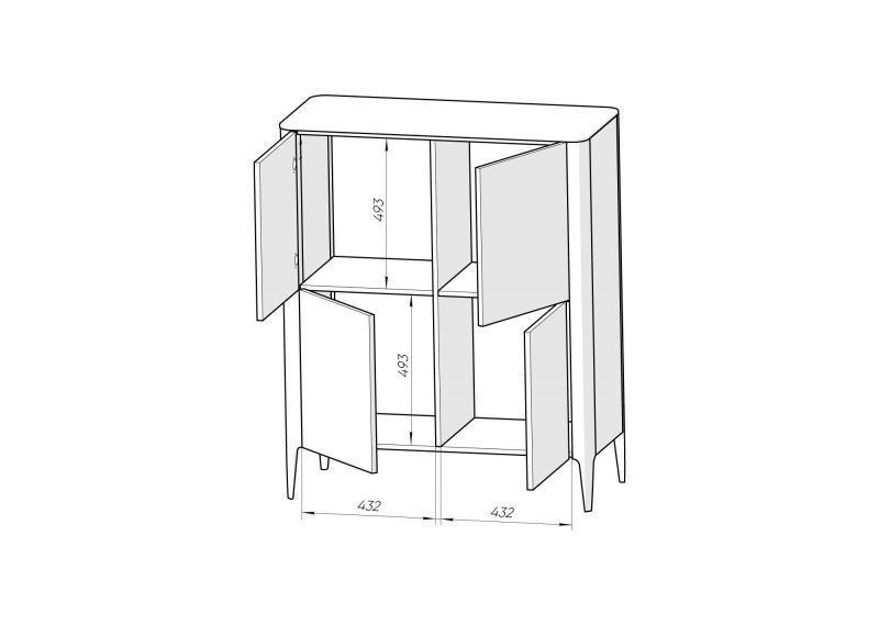 Шкаф Ellipsefurniture Type TY010306340101