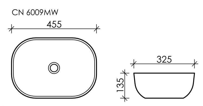 Раковина Ceramica Nova Element CN6009MW 45 см фото 2