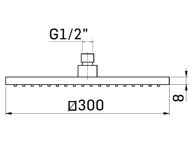 Верхний душ Mamoli Euclide 858S00K