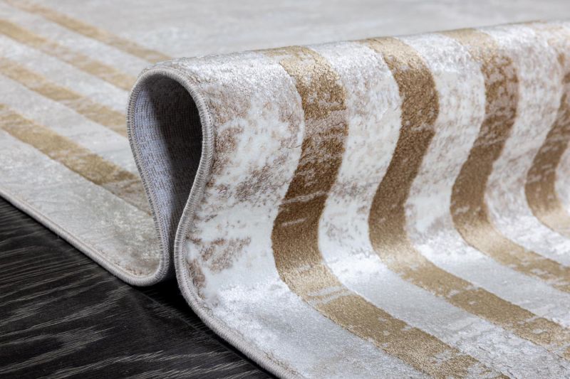 Турецкий ковер из бамбукового шёлка и акрила Carpet «OLIMPOS BORDER» 0803G-BEJ-BEY 200 x 290 см фото 8