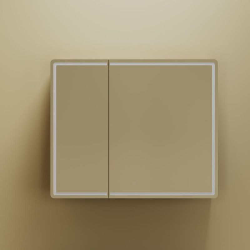 Зеркальный шкаф SANCOS Mirror MI90ECH, 89х74 см, с подсветкой, дуб чарльстон фото 5