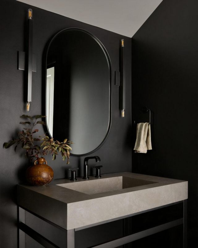 Чёрное овальное зеркало LH Mirror Home “Рейли” BD-3117702 фото 2