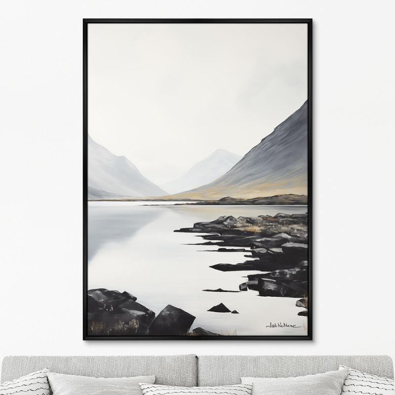 Репродукция картины ArtNoMore на холсте Landscape collection, Calmness, No 1, 2024г. фото 1