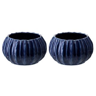 Набор из 2 салатников Tkano Sea Treasures синего цвета BD-3132847