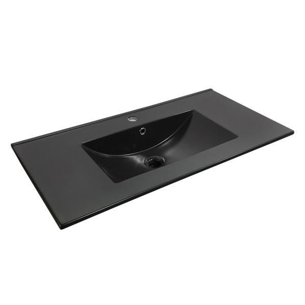 Тумба с раковиной Comforty Бредфорд 00004148003CF дуб темный 91 фото 5