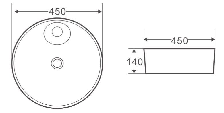 Раковина накладная керамическая BelBagno BB1306