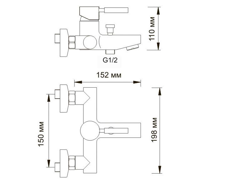 Смеситель для ванны WasserKRAFT Wern 4201 фото 3