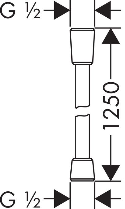 Душевой шланг Hansgrohe Isiflex 28272000 125 см