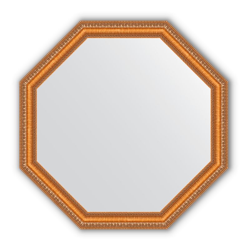 Зеркало в багетной раме Evoform Octagon BY 3708 золотые бусы на бронзе