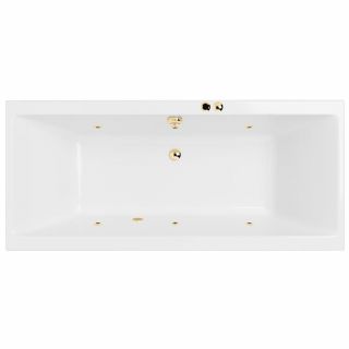 Акриловая ванна Excellent Pryzmat WAEX.PRY20.SOFT.GL 200x90 с г/м, золото