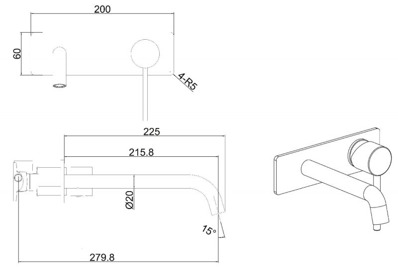 Смеситель для раковины Allen Brau Glority 5.51004-00