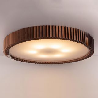 Потолочный светильник Woodled Rotor Chandelier 1000 , американский орех , вплотную к потолку RС-02-1000-5