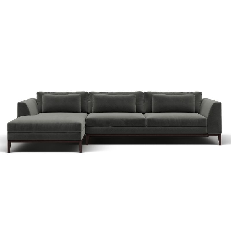 Модульный диван Highland Furniture ITALY TAPER SECTIONAL 314см серого цвета