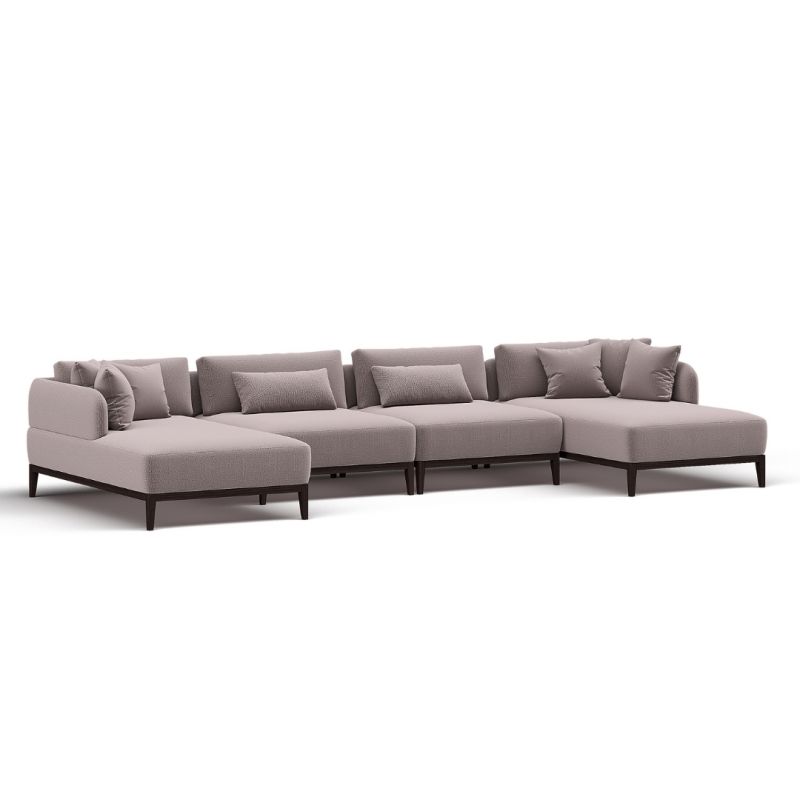 Модульный диван Highland Furniture WIND SECTIONAL 400см бежевого цвета