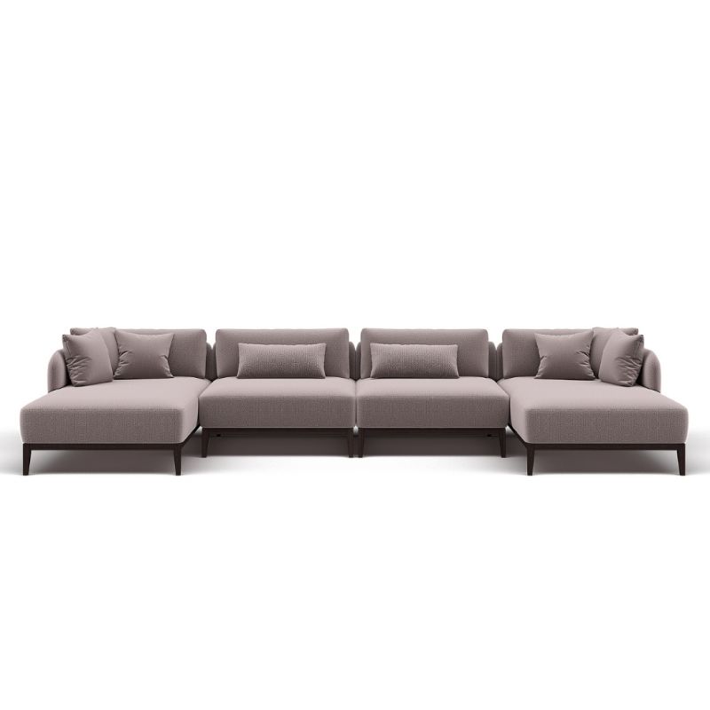 Модульный диван Highland Furniture WIND SECTIONAL 400см бежевого цвета