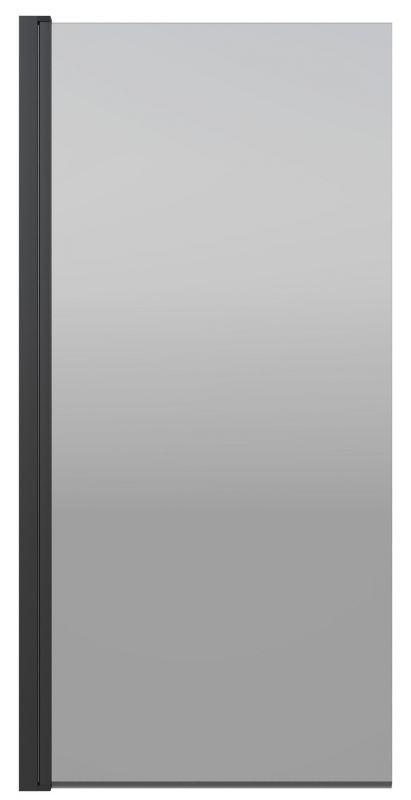 Шторка на ванну Berges RIVER S Black 065017, 90x145 см, профиль черный матовый, стекло тонированное фото 1