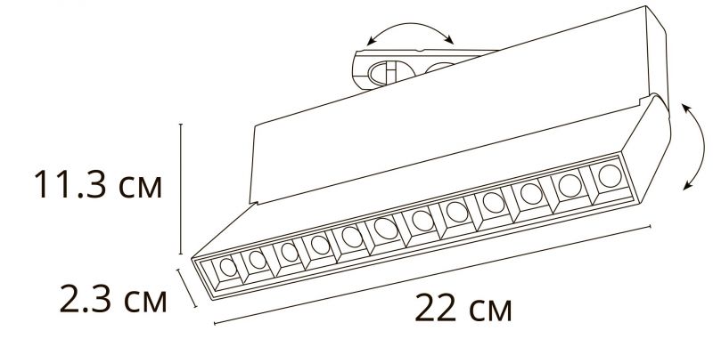 Трековый однофазный светильник Arte Lamp Flash A4573PL-1BK фото 3