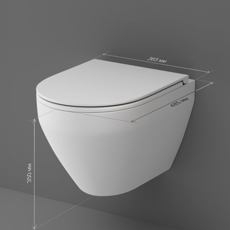 Подвесной унитаз AM.PM Spirit V2.0 C701700MWSC с микролифтом