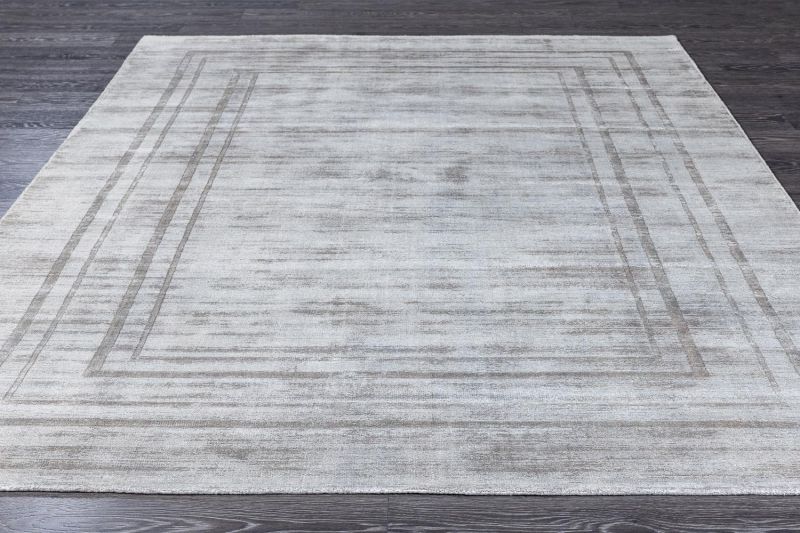 Индийский ковер из арт-шёлка Carpet «ORLAND» WILLOW-GREY 165 x 235 см