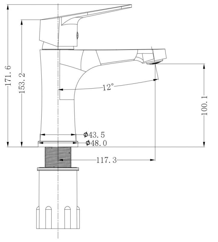 Смеситель для раковины ESKO Colombo COL 26