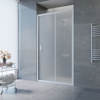 Душевая дверь Vegas Glass ZP 105 07 10, профиль хром, стекло матовое