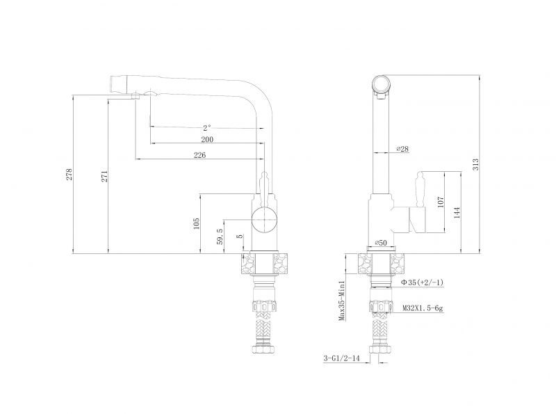 Смеситель Haiba HB70301 фото 2