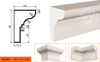 Карниз Lepninaplast КВ-180/4