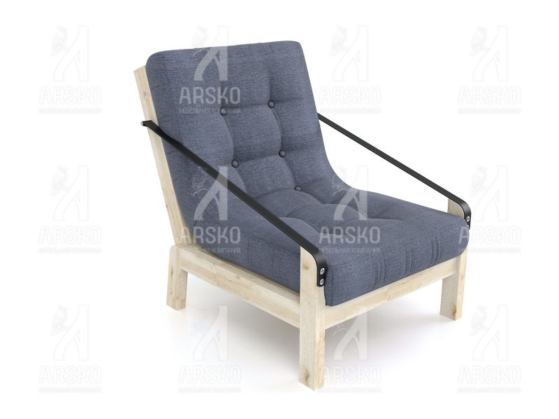 Кресло Локи сосна графитовая рогожка BD-2161233