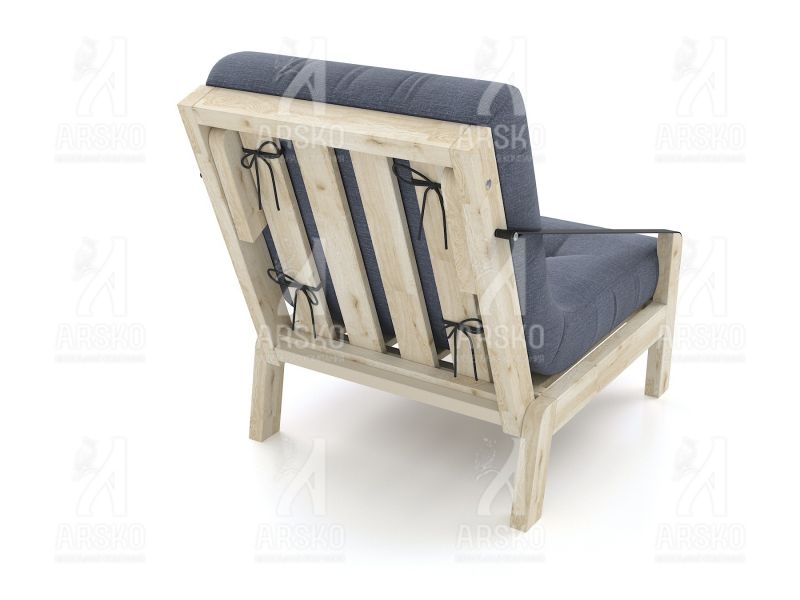 Кресло Локи сосна графитовая рогожка BD-2161233