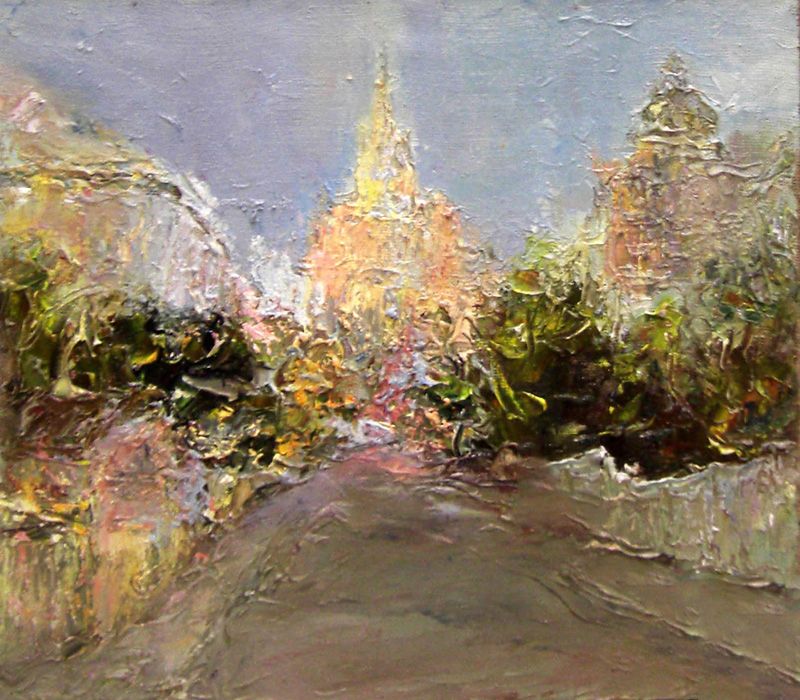 Картина "Московский пейзаж" 40x35 Желнов Николай фото 1