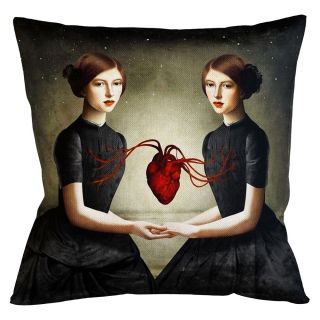 Декоративная подушка ByObject Одно сердце на двоих BD-234672