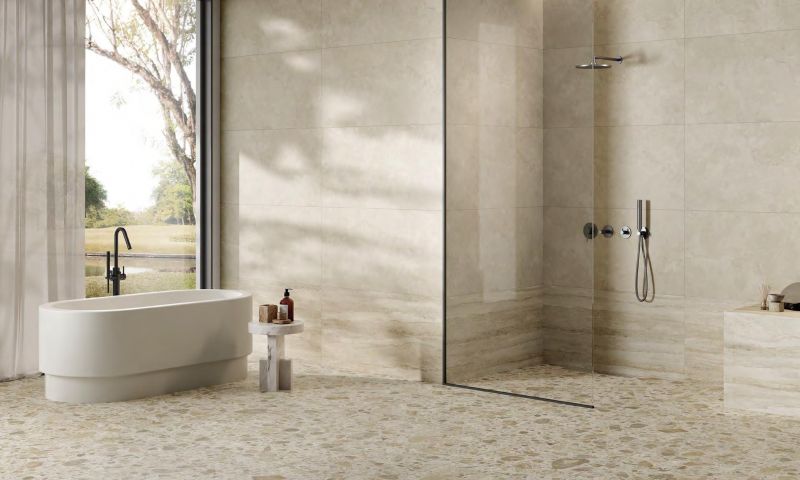 Керамогранит Vitra K951841R0001VTE0 60X60 CityStone Травертин Клауд Матовый R10A 7Рек