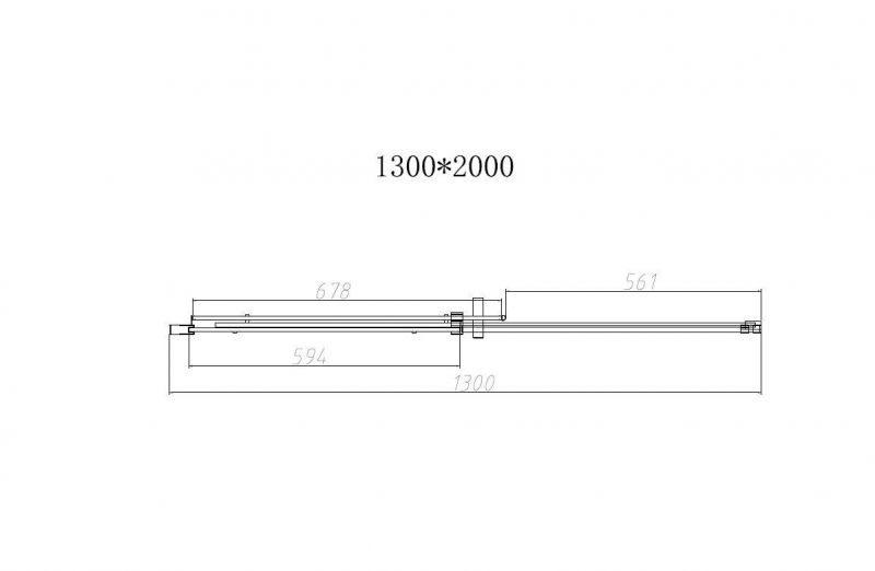 Душевая дверь Vincea Dice VDS-4D130CL 1300 хром