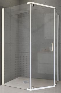 Душевой уголок Royal Bath RB1290TR-T, 90х120 см, профиль белый, стекло прозрачное