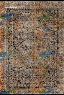 Турецкий ковер из полиэстера Carpet «GAUDI» 8656B-MULTI 240 x 340 см