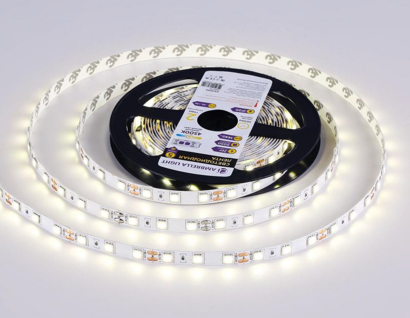 Светодиодная лента Ambrella Light GS4001 5050 60Led /14.4W m/ 24V IP20 3000K 5m Ambrella GS4002 фото 4